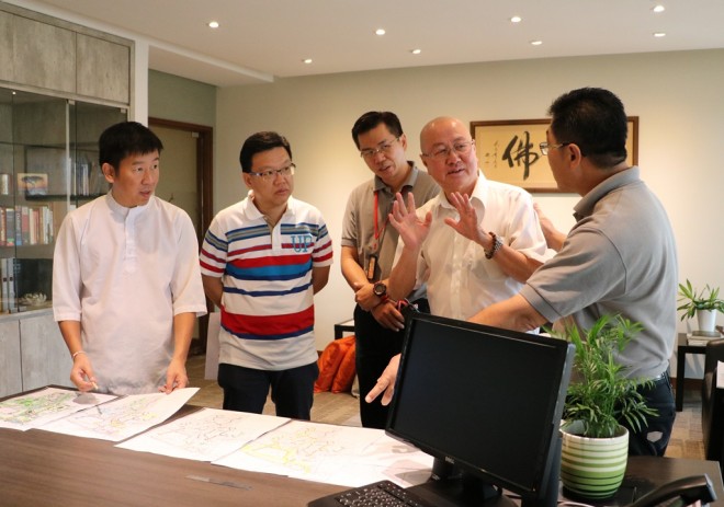 Sub-Committee discussions on the construction of Wisdom Park, Phase 1.