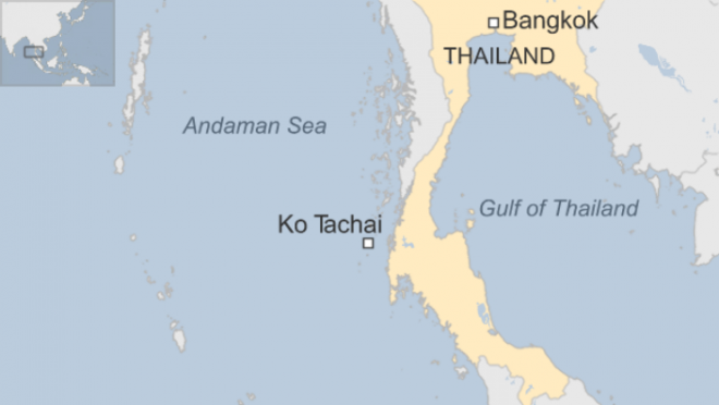Map of Koh Tachai.