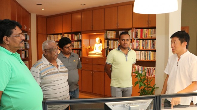 Visiting the publications and library office.