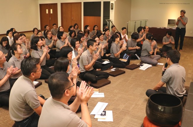 Nalanda founder Bro. Tan asked members to start their joyful bonding and learning as "family groups".