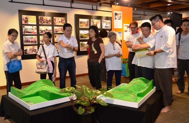 Devotees visiting the exhibition last Sunday.