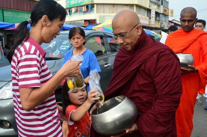 The monthly alms-round has been warmly received by the local community.