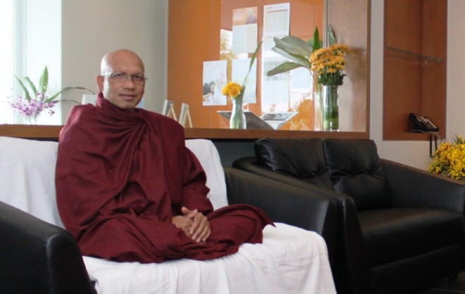 Venerable T. Seelananda at Nalanda Centre in 2015.