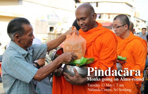 Pindacāra at Nalanda Centre Sri Serdang