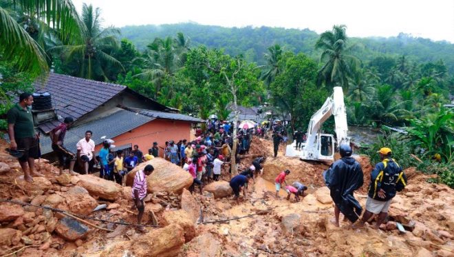 The monsoon rains have also triggered deadly mudslide.