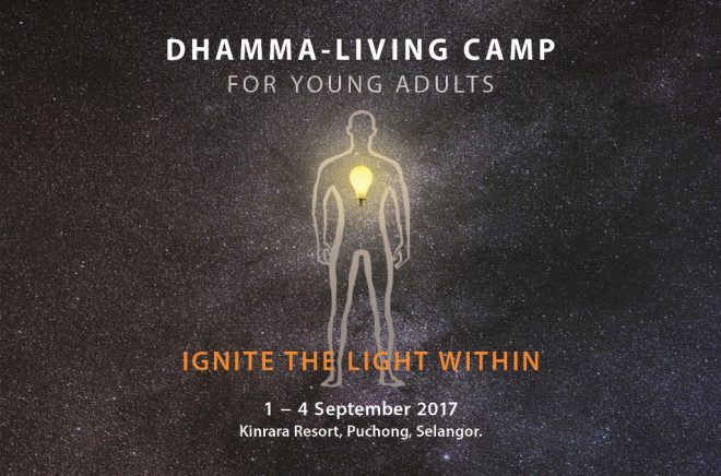 Ignite the light within us with Dhamma to shine the path forward in life.